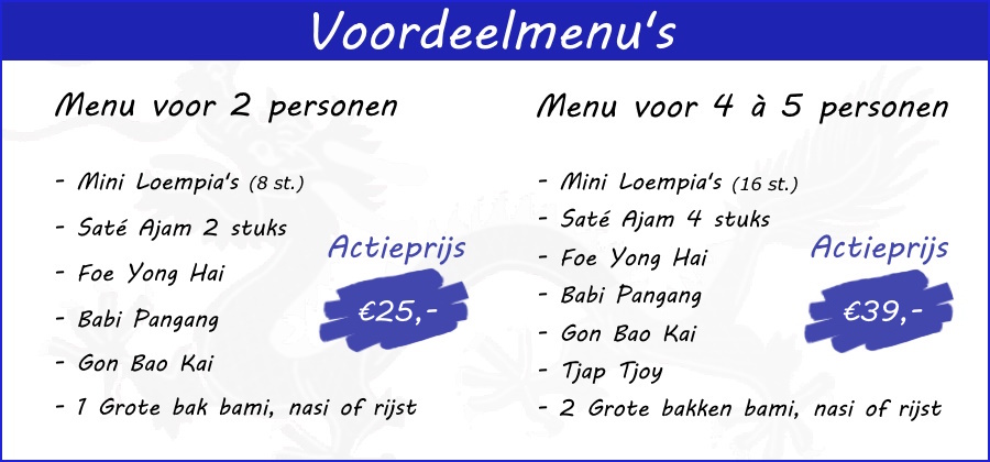 voordeelmenu's